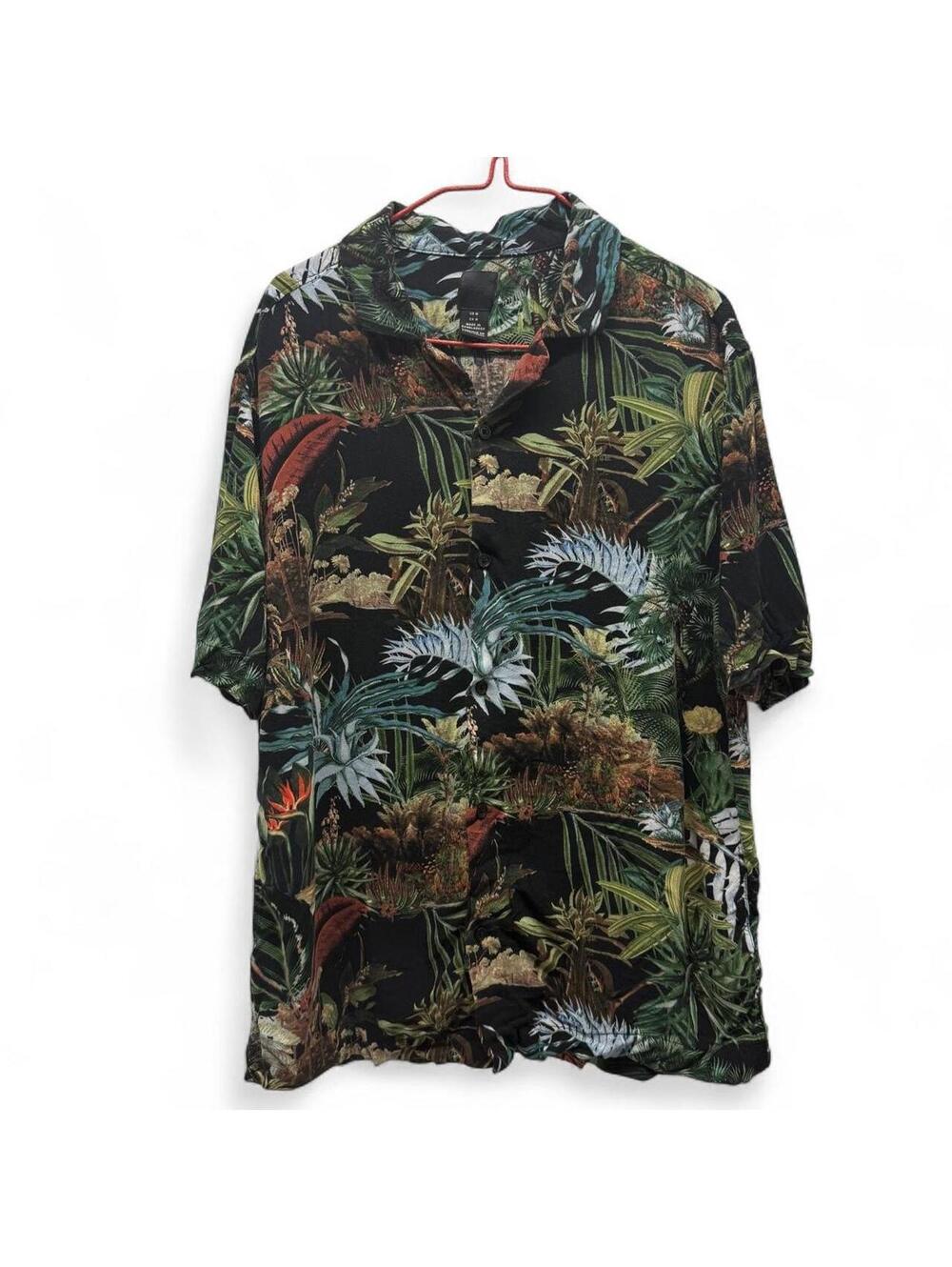 H&M Tropical Print Button Up